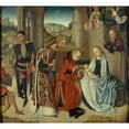 thumbnail image 3 of Anonymous 13x12 Black Modern Framed Museum Art Print Titled - Adoration of the Magi (1450-1500), 3 of 5