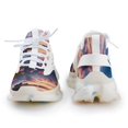 thumbnail image 4 of Sunset Scenery Fashion Women's Nurse Shoes Casual Flat Sneaker Print Ladies Lace Up Light Walking Shoe Breathable Footwear, 4 of 8