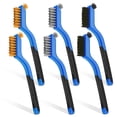 thumbnail image 1 of Juego de cepillos de alambre TOSEERY, 6 piezas, acero inoxidable, latón y nailon, 1 of 7