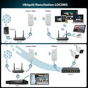 Pre-Configured Bundle of 2 Ubiquiti NanoStation LOCOM5 P2P-2 Units Kit 100% Configured as Network Wireless Bridge for Long Distance Wireless Communications, Plug-and-Play. No Configuration Needed