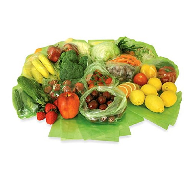 Green Fresh ReUsable Freshness Produce Bags Set of 100 Gallon Size