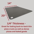 thumbnail image 3 of 14" by 20" Pizza Steel (1/4" Thickness) - Multipurpose Cooking Steel for Ovens & Grills, 3 of 6