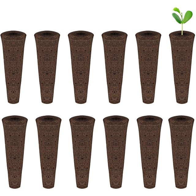 12 esponjas de cultivo para hidroponía, cápsulas de semillas para Tapones de semillas para plantar, Aero Garden Grow Anything para sistema de cultivo hidropónico de interior (5,5 cm/2,2 pulgadas de la