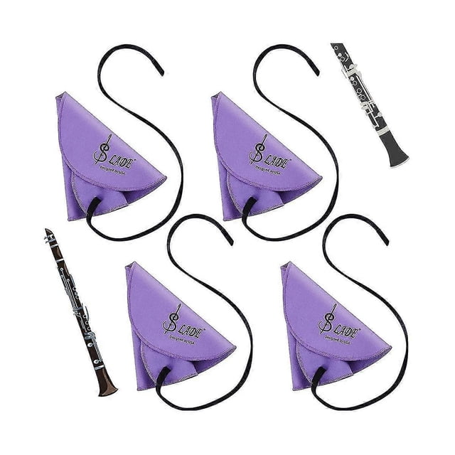 4 Pcs Clarinet Swab Clarinet Cleaning Cloth Pull Through Swab Cleaner Cloth For Inside Tube Suitab