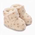 thumbnail image 2 of NOLDARES Baby Booties Infant Newborn Boys Girls Slippers Warm Crib Sock Shoes Indoor First Walker Prewalker(Beige,2), 2 of 9