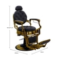thumbnail image 4 of Sillón Barbería Clásico Vanlig Bergamo Hongzi Gold, 4 of 4