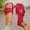 Red, variant on Gymvis Womens Beach Sandals Flat Slides Summer Vacation Open Toe Slippers for Women Size 5-10