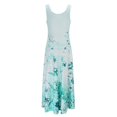 thumbnail image 6 of WTXUE Maxi Dresses, Sun Dress Sleeveless Vestidos Casuales Para Mujer V-Neck, for 2024 Spring Summer Elegant Wrap Trendy Flowy Dress Floral Maxi Women's Plus, Green Size XL, 6 of 9