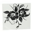 thumbnail image 4 of Calcomanía universal de vinilo con diseño de flores para coche, decoración exterior automotriz, para motocicleta, camión, SUV, color negro, 4 of 14