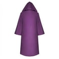 thumbnail image 4 of oqasdz Halloween Girls Coats Children Kids Boys Solid Color Hooded Cape Party Dance Performance Cloak Fashion Top Coat Outwear Size 10 Y-11 Y, 4 of 5