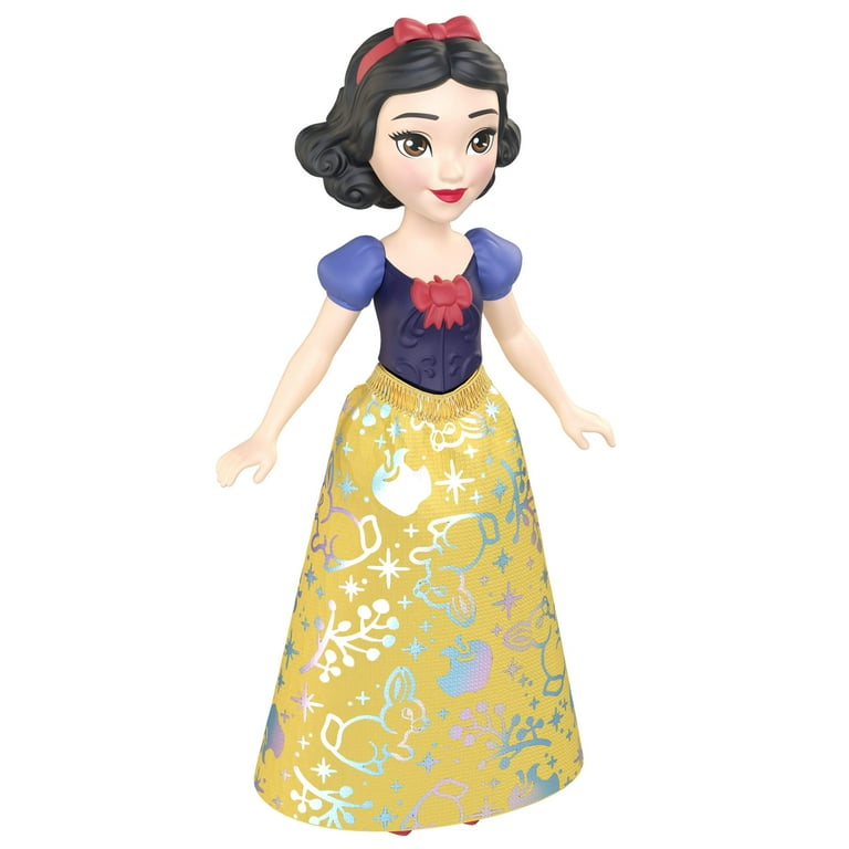 disney princess figures with removable dresses Disney Princess Snow White Posable Small Doll in Shiny Outfit with  Removable Skirt, Inspired by Movie