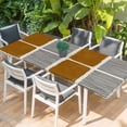 thumbnail image 2 of Brown Table Cloths for 8 Foot Rectangle Tables, Modern Painting Farmhouse Striped Abstract Art Patio Waterproof Elastic Fitted Tablecloths, Washable Rectangular Table Cover for Camping, 2 of 8