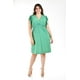 thumbnail image 5 of Vestido manga con volantes Roman Fashion Tallas Extras 8867-SO Verde 42, 5 of 6