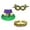 One Size B, variant on Visland 1920s Accessories Mardi Gras Sequin Collar Bracelet Costume Props Women Flapper Feather Headband for Carnival Masquerade