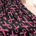 thumbnail image 3 of Breast Cancer Blanket,Comfortable Soft Flannel Throw Blanket,All Season,Warm Lightweight Blankets for Sofa Bed Couch Living Room Chair,30"x40", 3 of 4