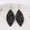 Black, variant on Boho Glitter Leather Earrings Teardrop Leaf Dangle Hook Women Jewelry for Party