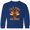 Royal Blue, variant on Inktastic Thanksgiving Dinner Holiday Turkey Long Sleeve Youth T-Shirt