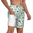 thumbnail image 3 of Picia Pineapple pattern Mens Swim Trunks with Compression Liner Stretch Beach Shorts Quick Dry with Zipper Pockets No-Chafing Board Shorts-Large, 3 of 9