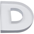 thumbnail image 1 of 10" D Shaped Cardboard Letter Mache Chocolate Sweets Candy Container Box (White,D ), 1 of 3