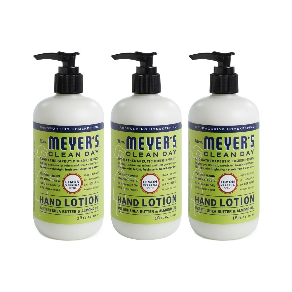 Mrs. Meyer's Hand Lotion, Lemon Verbena, 12 OZ (Pack of 3)