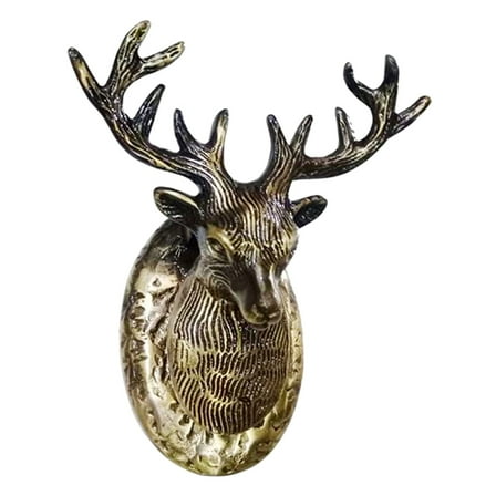 Shristy Hardware "Dear" Decorative Iron Door Knocker - (Pack of 1 Antique Brass Finish)