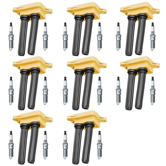 8 ISA Energy Ignition Coil & 16 Spark Plug for 2006-2008 Dodge Ram 1500 5.7L Replacement for UF504
