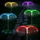 thumbnail image 1 of Luces solares para jardín, 5 lámparas solares para jardín al aire libre, luces solares de fibra con diferentes modos de cambio de color, lámparas solares impermeables para decoraciones de jardín al, 1 of 5