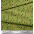 thumbnail image 3 of Soimoi Green Modal Satin Fabric Rocket & You Are My Everything Text Printed Fabric 1 Yard 42 Inch Wide, 3 of 3
