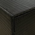 thumbnail image 3 of vidaXL Outdoor Garden Storage Cabinet, 2-Door, Waterproof, Rattan, Steel Frame, Black, 3 of 7