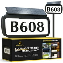 Address Sign House Number Solar Powered BICSSL-11