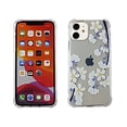 thumbnail image 1 of White Flower For iPhone 11 Case TPU Clear Soft & Flexible Ultra-Thin Shockproof Anti-Scratch Transparent Bumper Slim Lightweight Protective Cover for iPhone 11 6.1 Inch 2019 Women Girls, 1 of 4