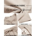 thumbnail image 5 of COOFANDY Men's Linen Short Sets 2 Pieces Summer Shirts Beach Shorts Casual Party Yoga Outfits for Men, 5 of 6
