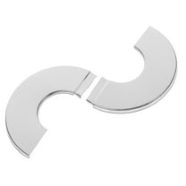 Decorative Round Plumbing Cover Plates Wall Split Flange Pipe Cover 1 Set for Toilet Kitchen Ceiling