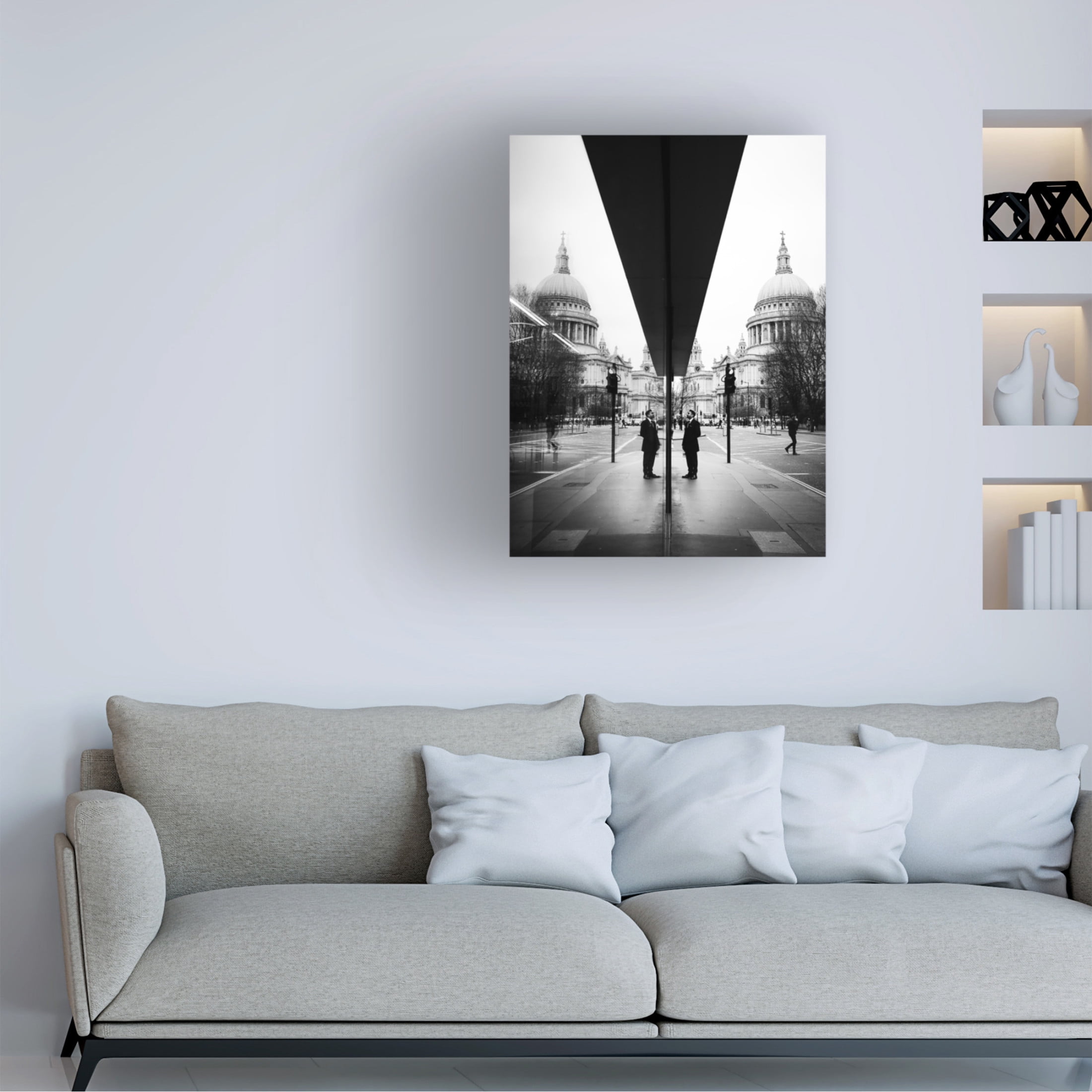 Trademark Fine Art Friedemann Pracht Reflecting St.Paul Canvas Wall Art