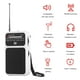 thumbnail image 5 of Pointer Radio 2 Band Puttable Pocket Am FM Altavoces Incorporado Que Funciona Con Una Linterna 3.5 Mm para Senior Home Walking, 5 of 9