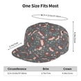 thumbnail image 6 of Daiia Hedgehogs and Flowers1 print Flat Bill Hats Flat Brim Trucker Cap Baseball Cap Adjustable Classic Low Profile Hat Unconstructed Plain Cap, 6 of 9