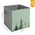 thumbnail image 6 of Collapsible Oxford Fabric Storage Cubes with Handles, Large Mid Foldable Oxford Cloth Bins Set of 2/6, Closet Organizers for Shelves Clothes Home Kitchen Toy - Forest, 6 of 7