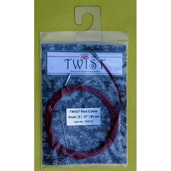 ChiaoGoo TWIST - [S] Small Interchangeable Red Cables - For US-2 (2.75 mm) to US-8 (5 mm) Tips
