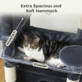 thumbnail image 3 of Large Cat Tree cm Cat Tower for Large Cats Cat Condo with SisalCove Scratching Posts and Pads Padded Perch Dual Condo and Basket for Indoor CatsGrey Small, 3 of 6