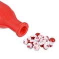 Uxcell Billiard Kelly Pool Shaker Bottle Plastic with 16 Numbered Tally Balls Peas, Red