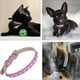 thumbnail image 4 of Bienvenido collares para perros collares para gatos brillantes collares para perros de cuero de gamuza suave y collares para perros con diamantes de imitación para gatos, 4 of 5