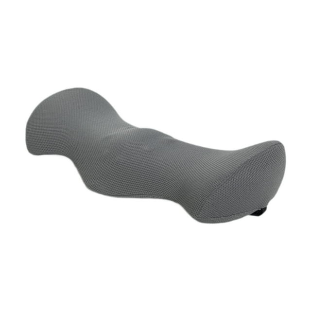 Almohada de apoyo lumbar para cama, almohada de apoyo para la espalda, personas que duermen de lado, boca arriba y boca abajo, cojín de apoyo para la gris