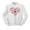 White, variant on Nurse Icons Heart Sweatshirt Unisex Large White