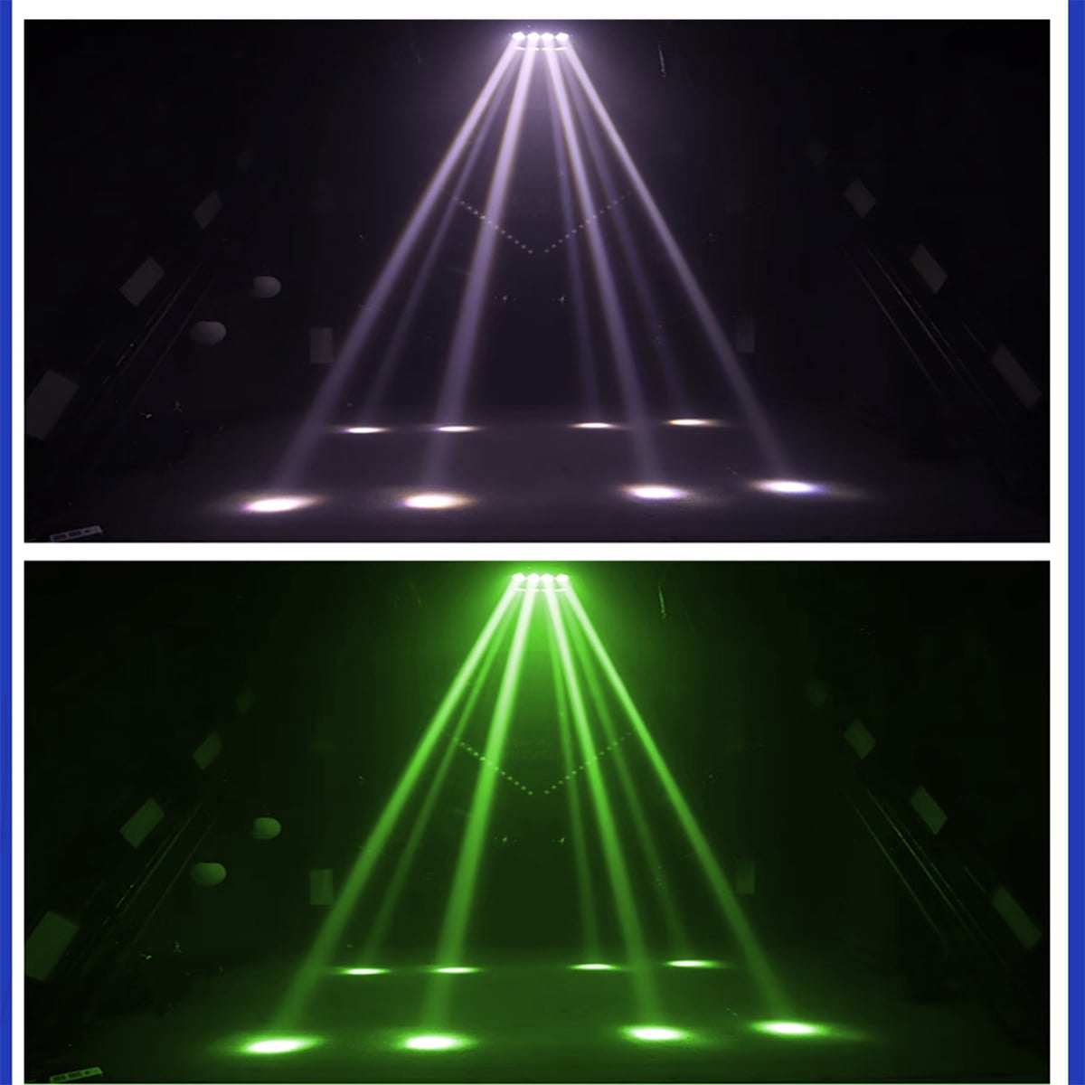 2Pcs LED 8x10W RGBW Moving Head Light, LED Spider Beam Stage Lighting, DMX 512 Spider Light for DJ Nightclub Party