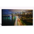 thumbnail image 1 of Manhattan Bridge Wall Art City Skyline Picture Canvas Art Downtown Night Framed Painting Wall Decor For Home Office Bedroom Livingroom Ready to Hang, 1 of 6