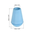 thumbnail image 2 of Unique Bargains Bell End Stopper, Cord Rope Lock for Drawstring Bag, Light Blue 50 Pack, 2 of 5