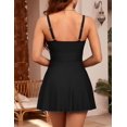 thumbnail image 2 of Traje de baño de una pieza Hanna Nikole, talla grande, negro para mujeres mayores de 16 años, 2 of 6