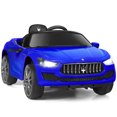 thumbnail image 1 of Costway 12V Maserati Licensed Kids Ride on Car w/ RC Remote Control Led Lights MP3 Blue, 1 of 8