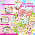 thumbnail image 2 of Self-Adhesive Letter Patch Iron-On College Letter Patch Sticker Clothing Backpack Embroidery Applique Letter Patch C, 2 of 6