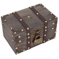 thumbnail image 4 of Wooden Jewelry Box, Environmental Jewelry Box Vintage Style Strong Sturdy With Combination Lock For Toilet Table For Household, 4 of 8